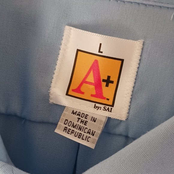 Railroad MBCR Mass Bay Commuter Rail Short Sleeve Shirt Mens Blue Poplin NWT L - Picture 5 of 6